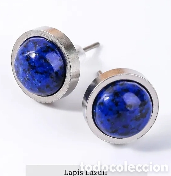 Jewelry: Pendientes de Acero inoxidable y Lapis Lazuli ENV&Iacute;O GRATIS!!