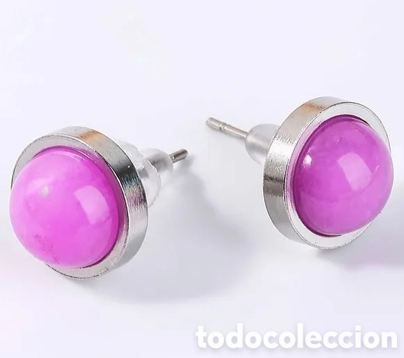 Jewelry: Pendientes de Acero inoxidable y Calcedonia ENV&Iacute;O GRATIS!!