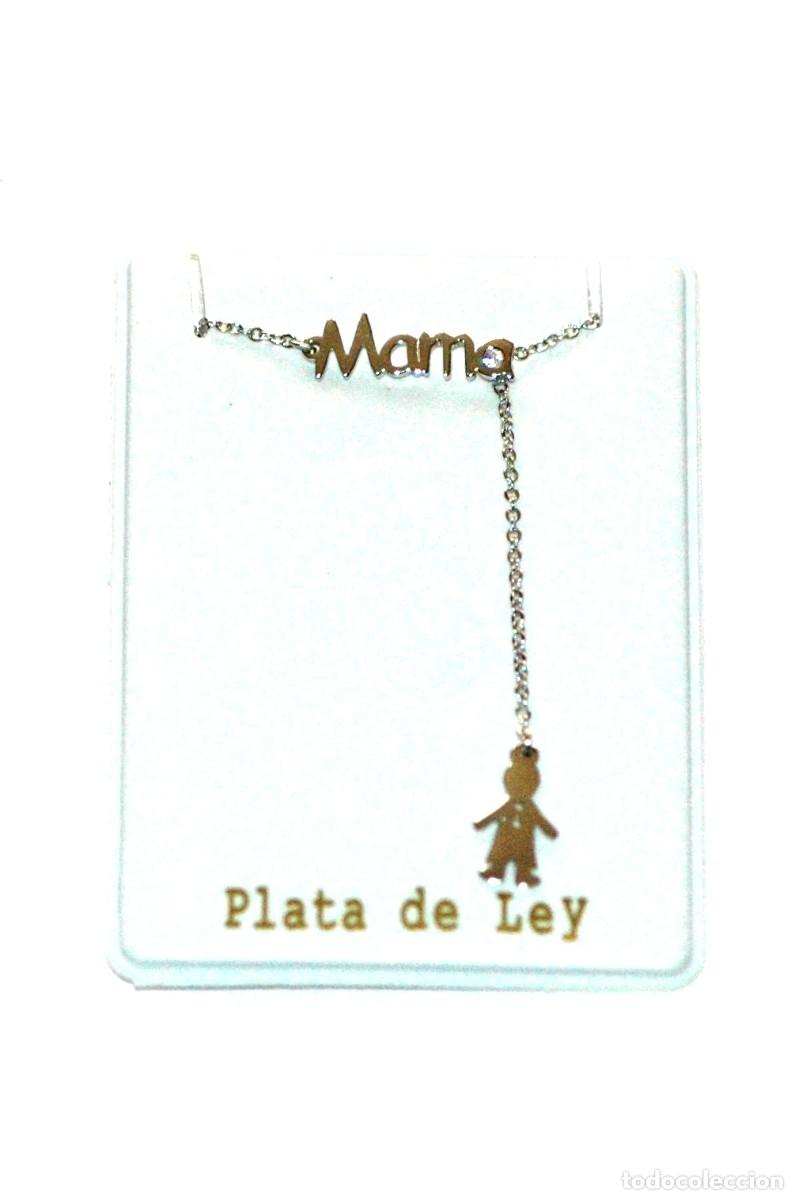 Joyeria: Gargantilla mam&aacute; con ni&ntilde;o, Plata Ley - Foto 1