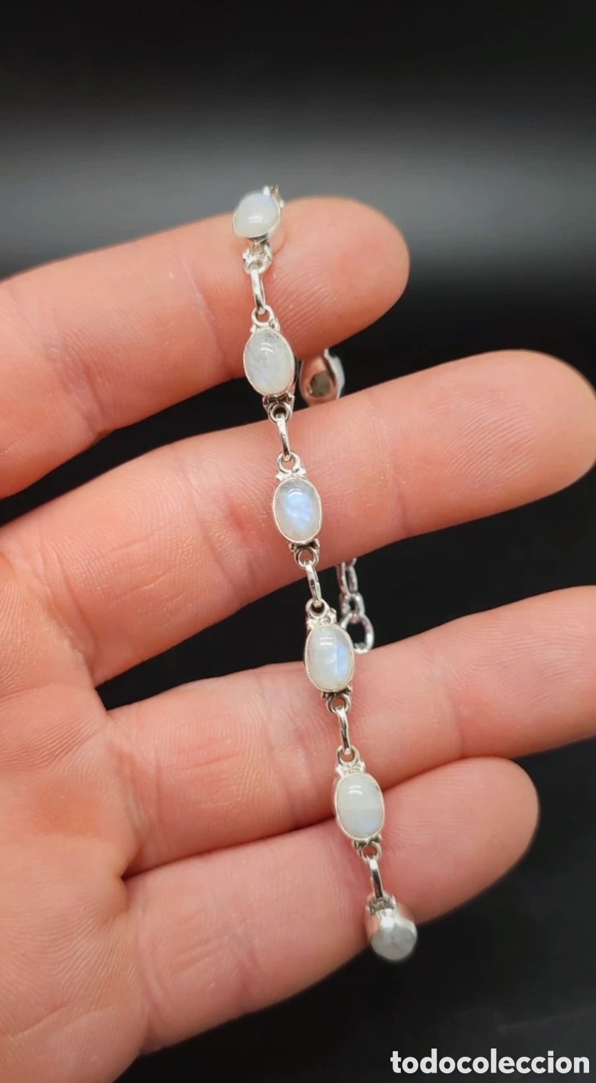 Joyeria: Pulsera Piedra Luna y Plata de Ley - Foto 2