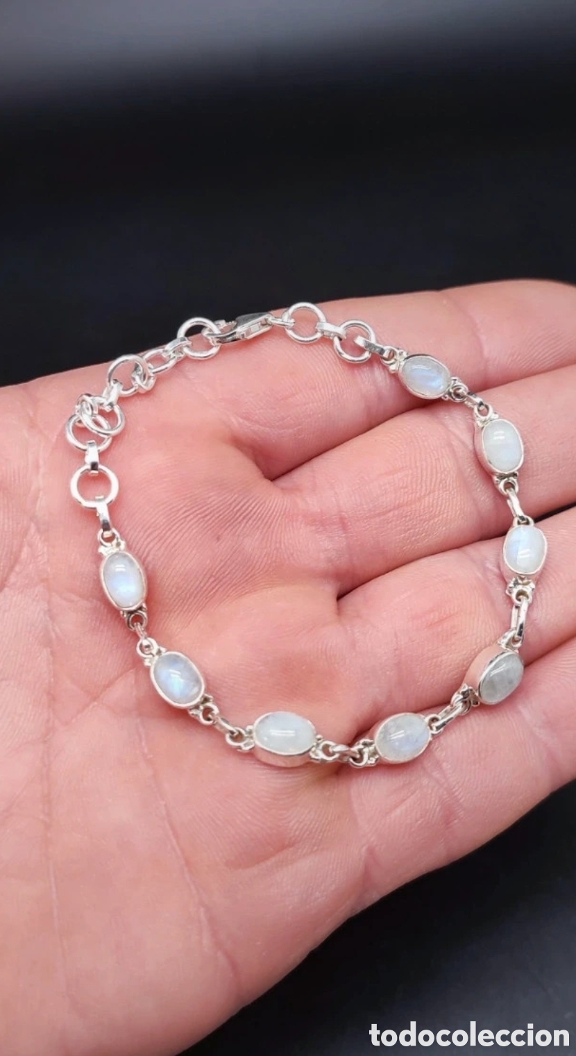 Joyeria: Pulsera Piedra Luna y Plata de Ley - Foto 1