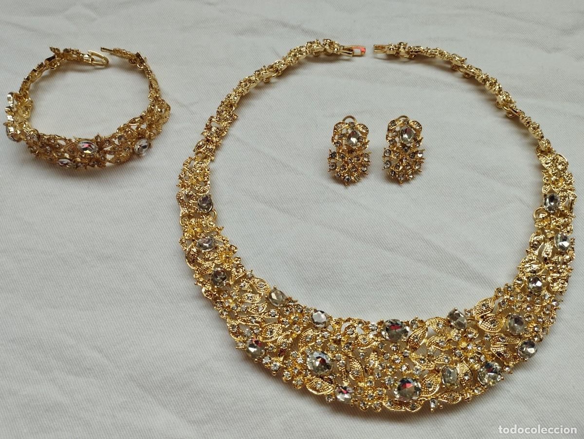 Joyeria: Conjunto gargantilla collar, pulsera y pendientes - Foto 1