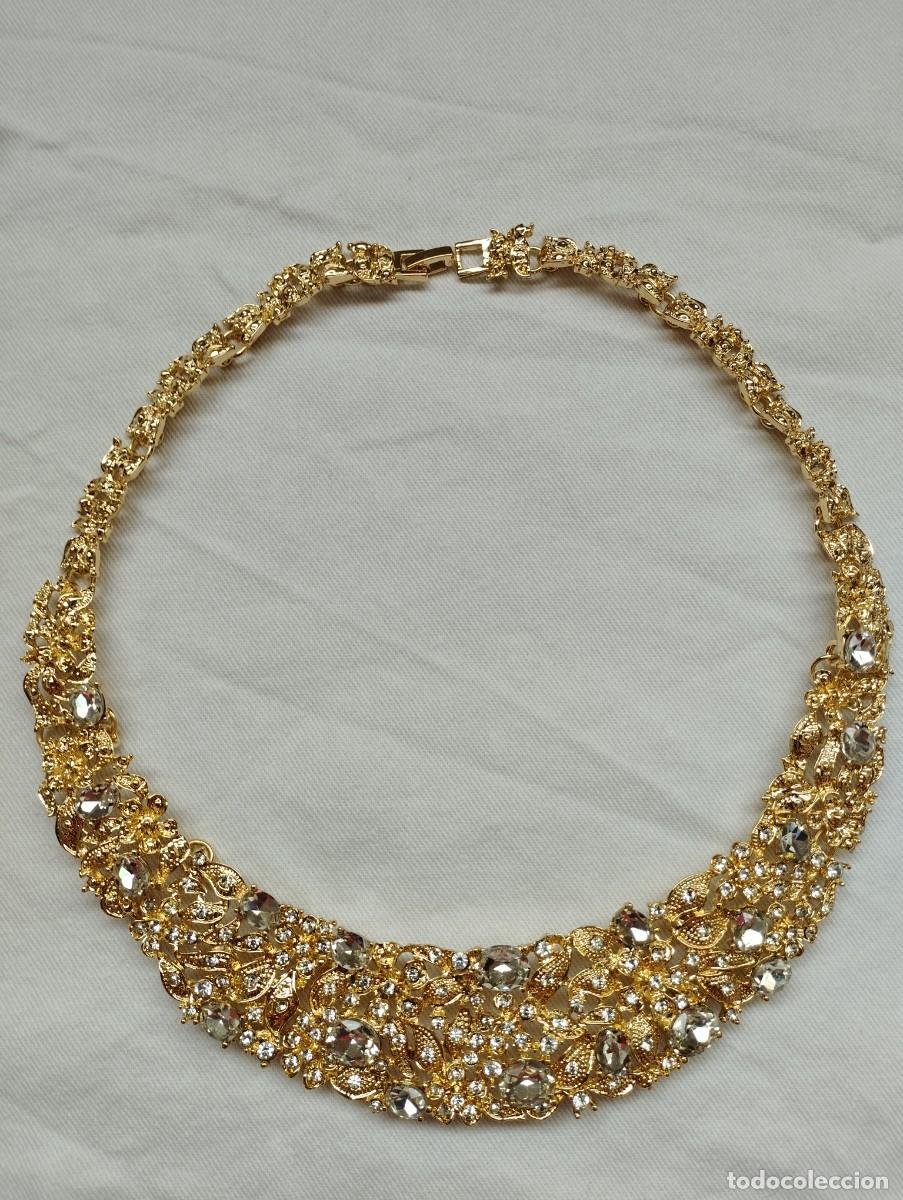 Joyeria: Conjunto gargantilla collar, pulsera y pendientes - Foto 2