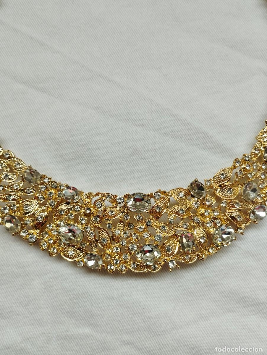 Joyeria: Conjunto gargantilla collar, pulsera y pendientes - Foto 3