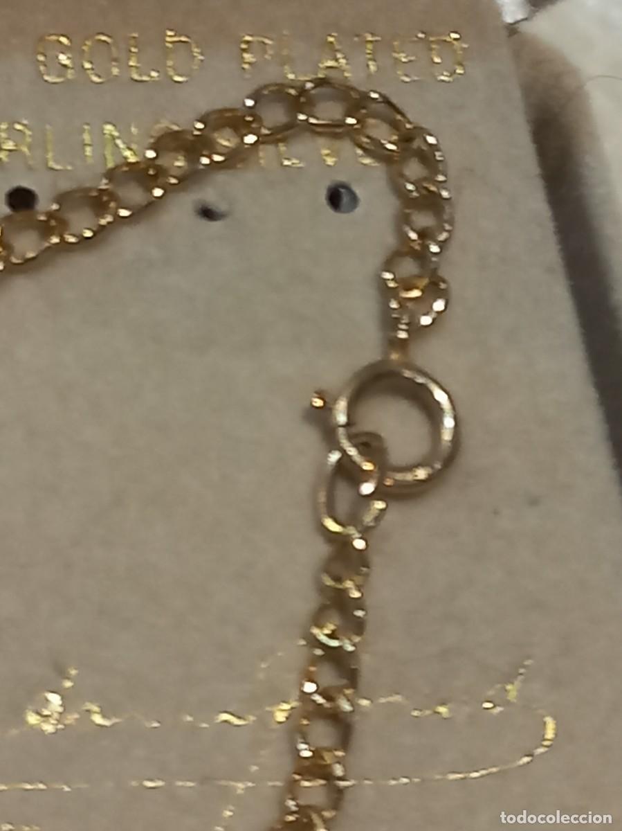 Joyeria: COLGANTE (MANO CON PERLA) plata chapada. Cadena. - Foto 5