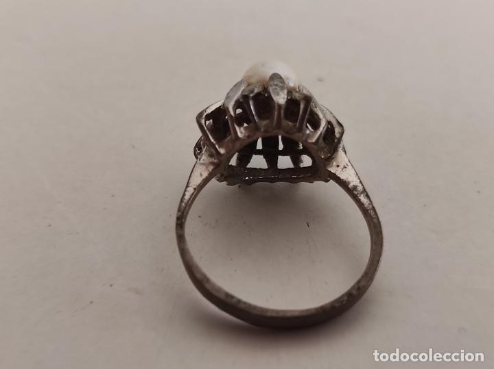 Joyeria: Anillo en Metal Plateado y Perla - Foto 10