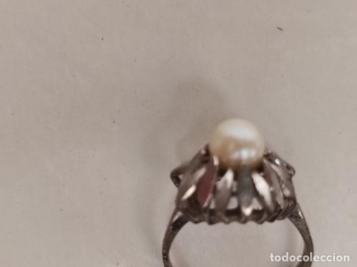 Joyeria: Anillo en Metal Plateado y Perla - Foto 12