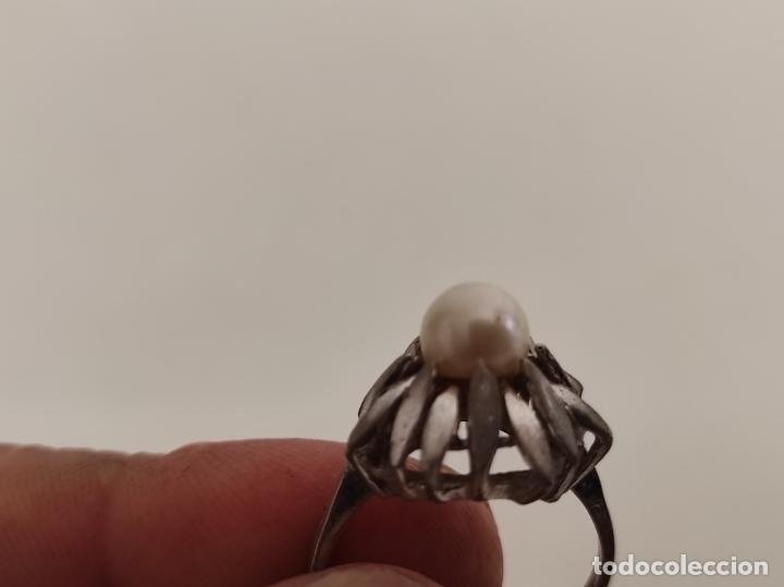 Joyeria: Anillo en Metal Plateado y Perla - Foto 20