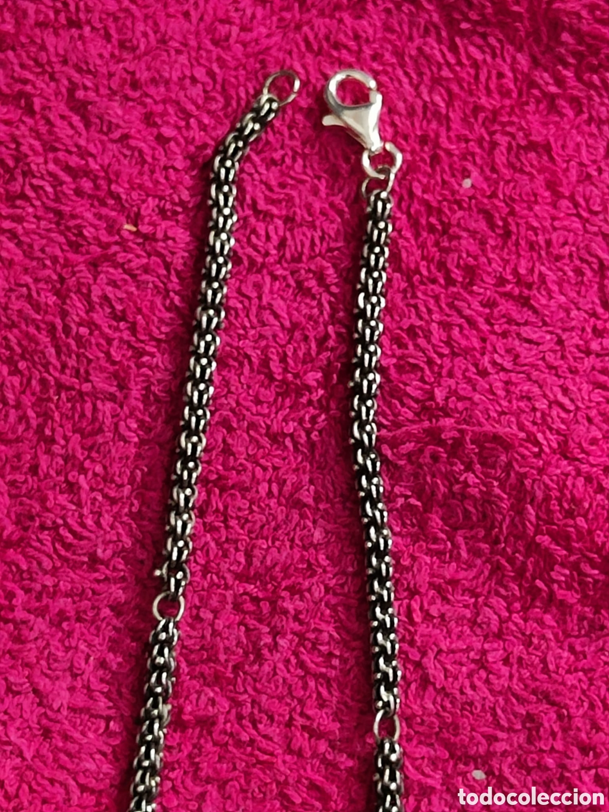 Joyeria: Antiguo collar de plata de ley y baquelita? - Foto 6
