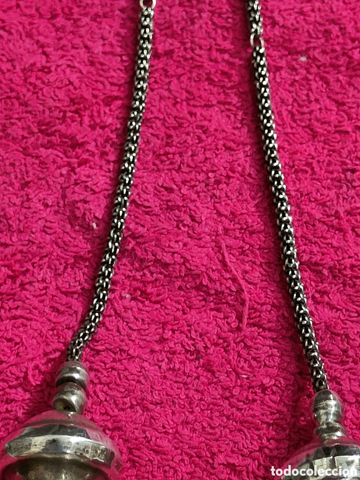 Joyeria: Antiguo collar de plata de ley y baquelita? - Foto 7