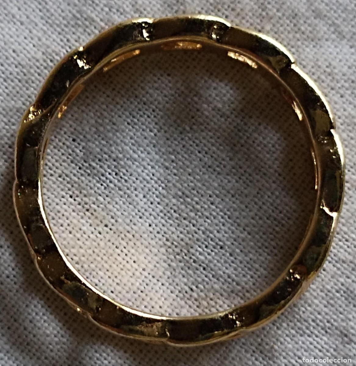 Joyeria: Anillo cadenas, talla 16 - Foto 2