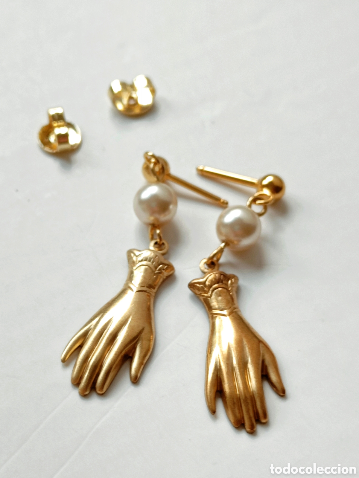 Joyeria: ⌛Pendientes vintage Manitas Victorianas - Foto 6