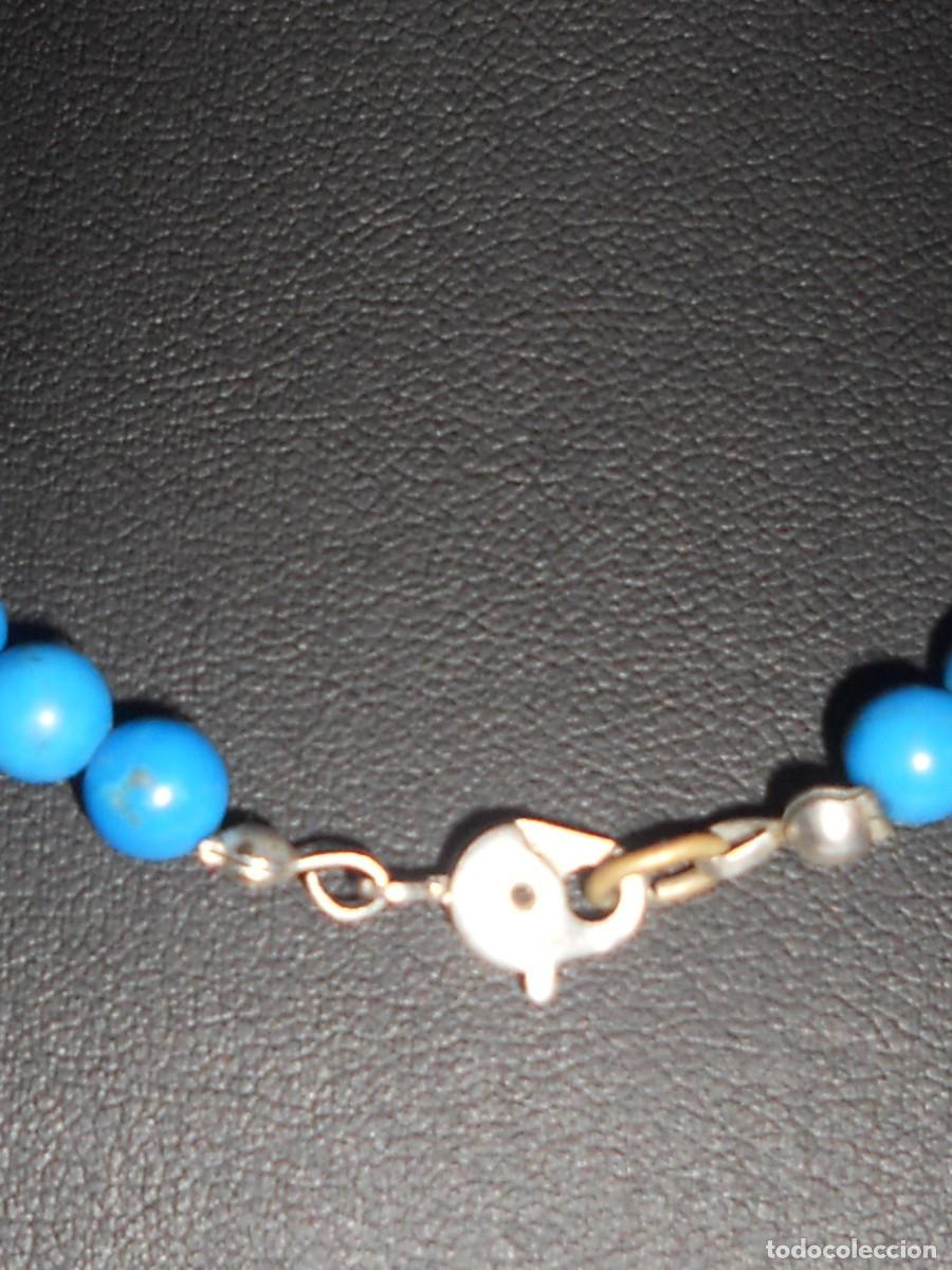 Joyeria: ANTIGUO COLLAR DE PERLAS TURQUESITAS PEQUE&Ntilde;AS - Foto 9