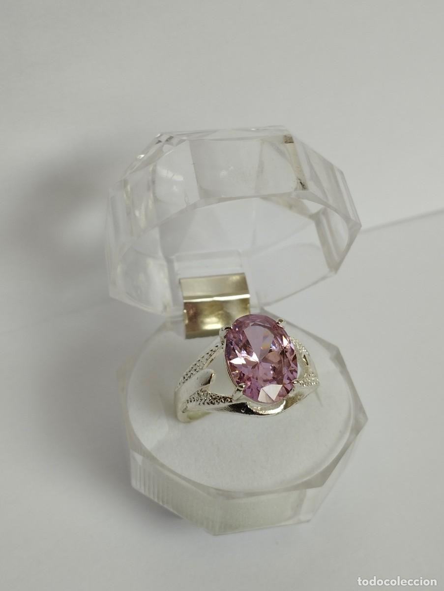 Joyeria: Anillo de dise&ntilde;o con cristal corte ovalado - Foto 3