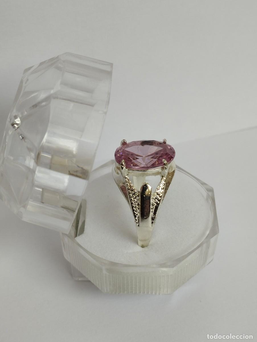 Joyeria: Anillo de dise&ntilde;o con cristal corte ovalado - Foto 4
