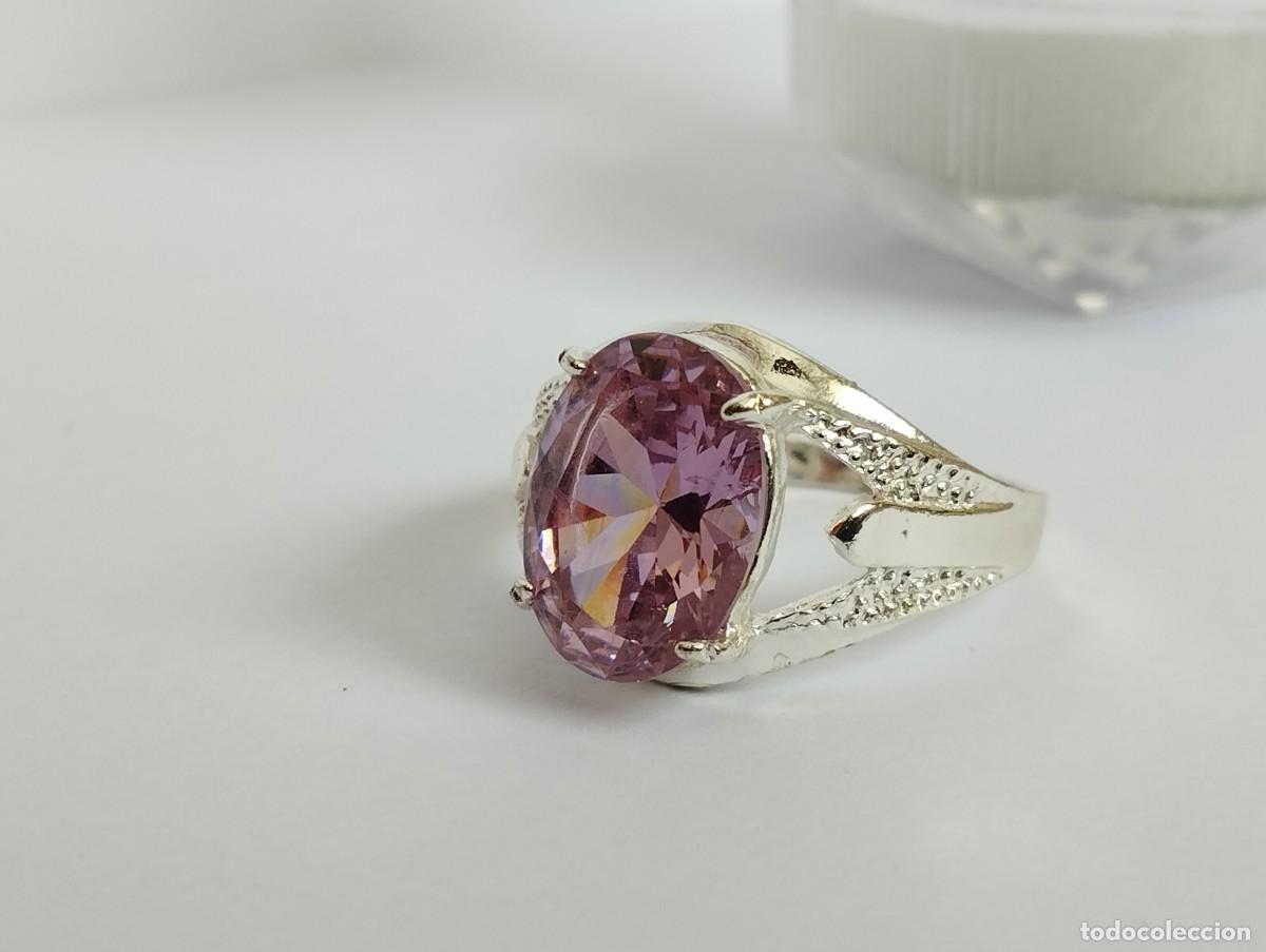 Joyeria: Anillo de dise&ntilde;o con cristal corte ovalado - Foto 8