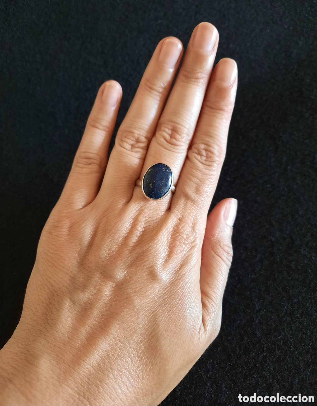 Joyeria: Anillo de Lapislazuli y Plata de Ley de M&eacute;xico - Foto 3