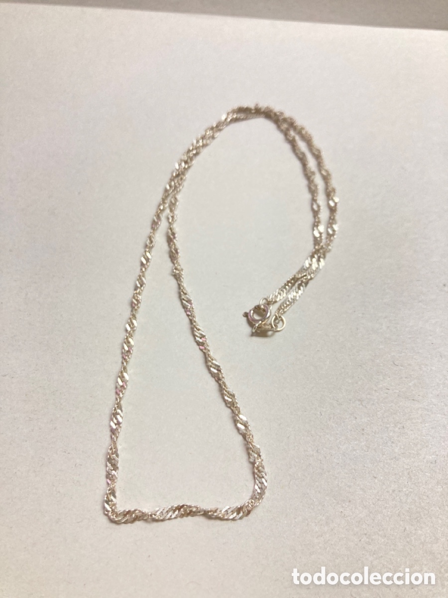 Joyeria: Cadena modelo Singapur de plata . 50cm/ CA04 - Foto 2