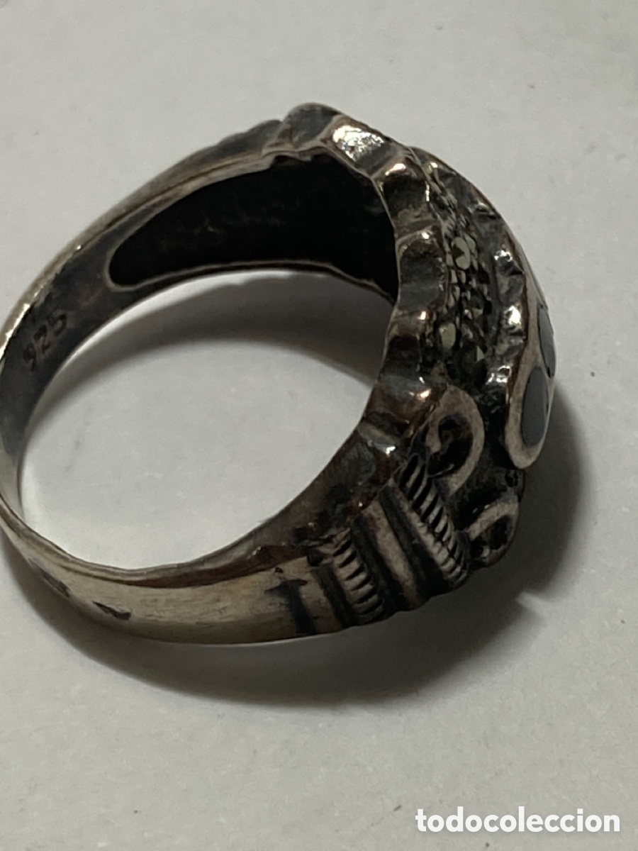 Joyeria: Anillo de plata resina y malaquitas Ref:S09 - Foto 2