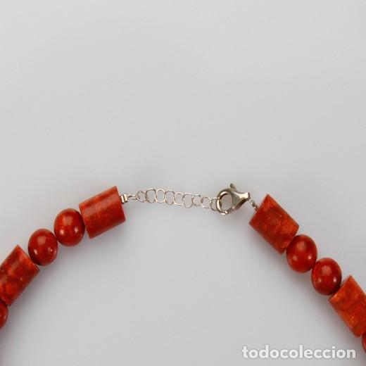Joyeria: COLLAR PARA MUJER DE PLATA Y CORAL/-R31 - Foto 2