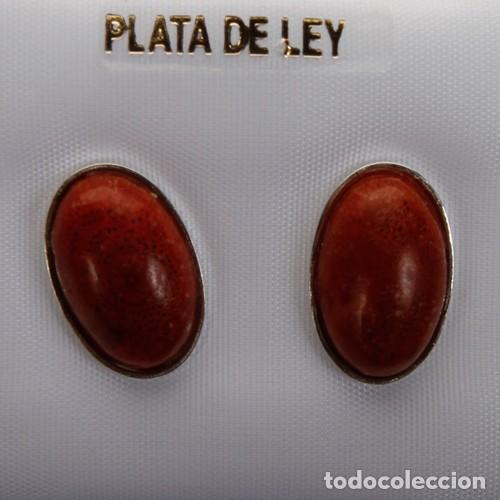 Joyeria: PENDIENTES PARA MUJER DE PLATA Y CORAL/- R22 - Foto 1
