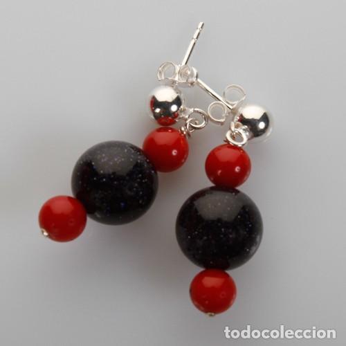 Joyeria: PENDIENTES PARA MUJER DE PLATA Y CORAL/- R7 - Foto 1
