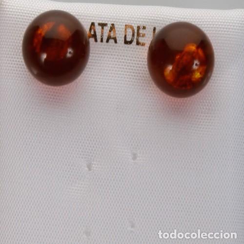 Joyeria: PENDIENTES PARA MUJER DE PLATA Y &Aacute;MBAR/-20 - Foto 1