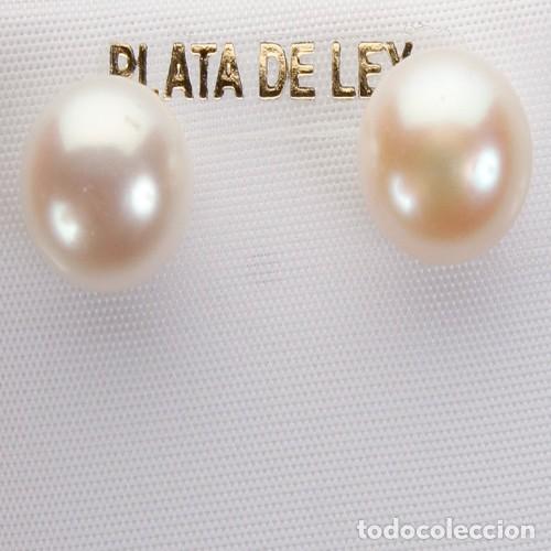 Joyeria: PENDIENTES PARA MUJER DE PLATA Y PERLAS/- R23 - Foto 2