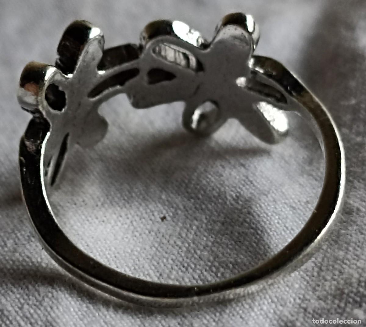 Joyeria: Anillo flores, talla 15 - Foto 2
