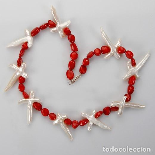 Joyeria: COLLAR-PARA-MUJER-DE-PERLAS-Y-CORAL - Foto 1