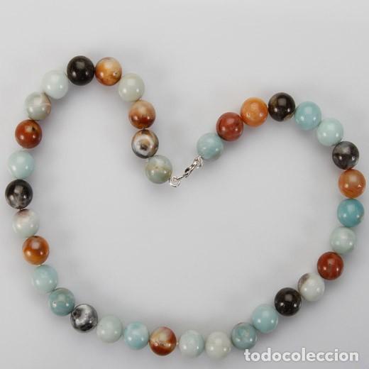 Joyeria: COLLAR-PARA-MUJER-DE-PLATA-Y-AMAZONITA - Foto 1