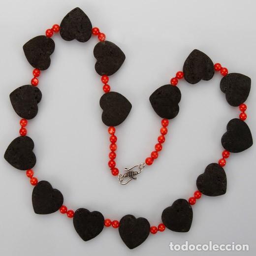 Joyeria: COLLAR-DE-MUJER-DE-NACAR-Y-LAVA - Foto 1