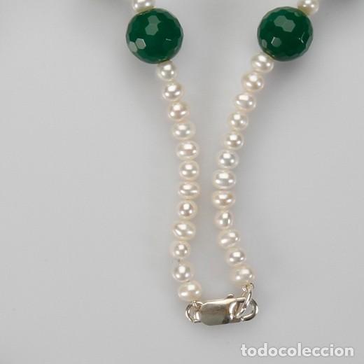 Joyeria: COLLAR-PARA-MUJER-DE-PERLAS-Y-AGATA. - Foto 5