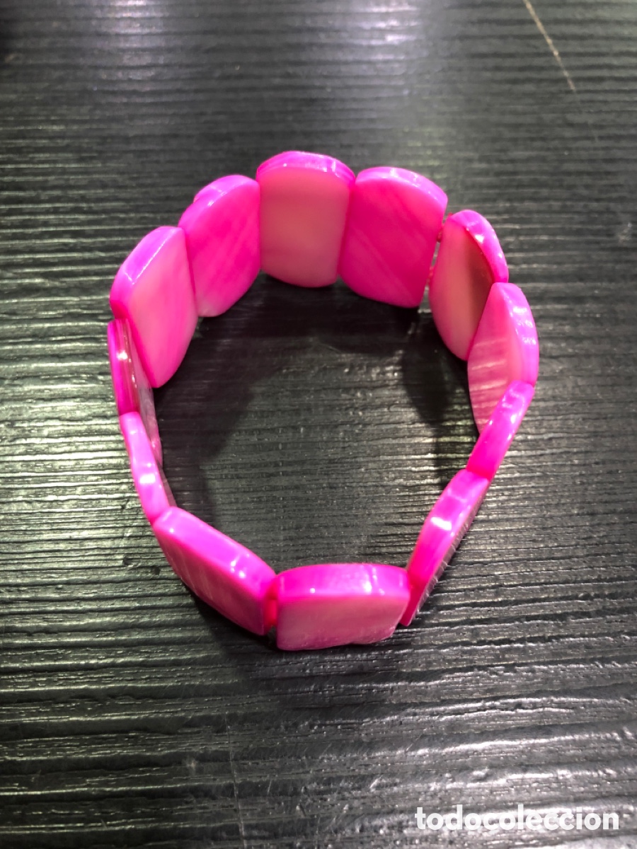 Joyeria: Pulsera de concha, color rosa (L64) - Foto 2