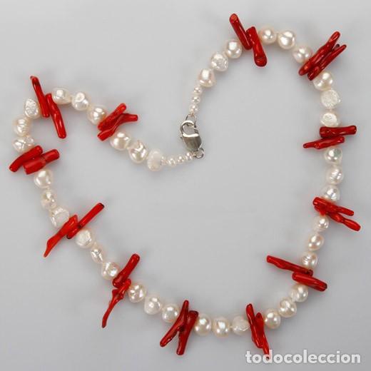 Joyeria: COLLAR-PARA-MUJER-DE-PERLAS-Y-CORAL - Foto 1