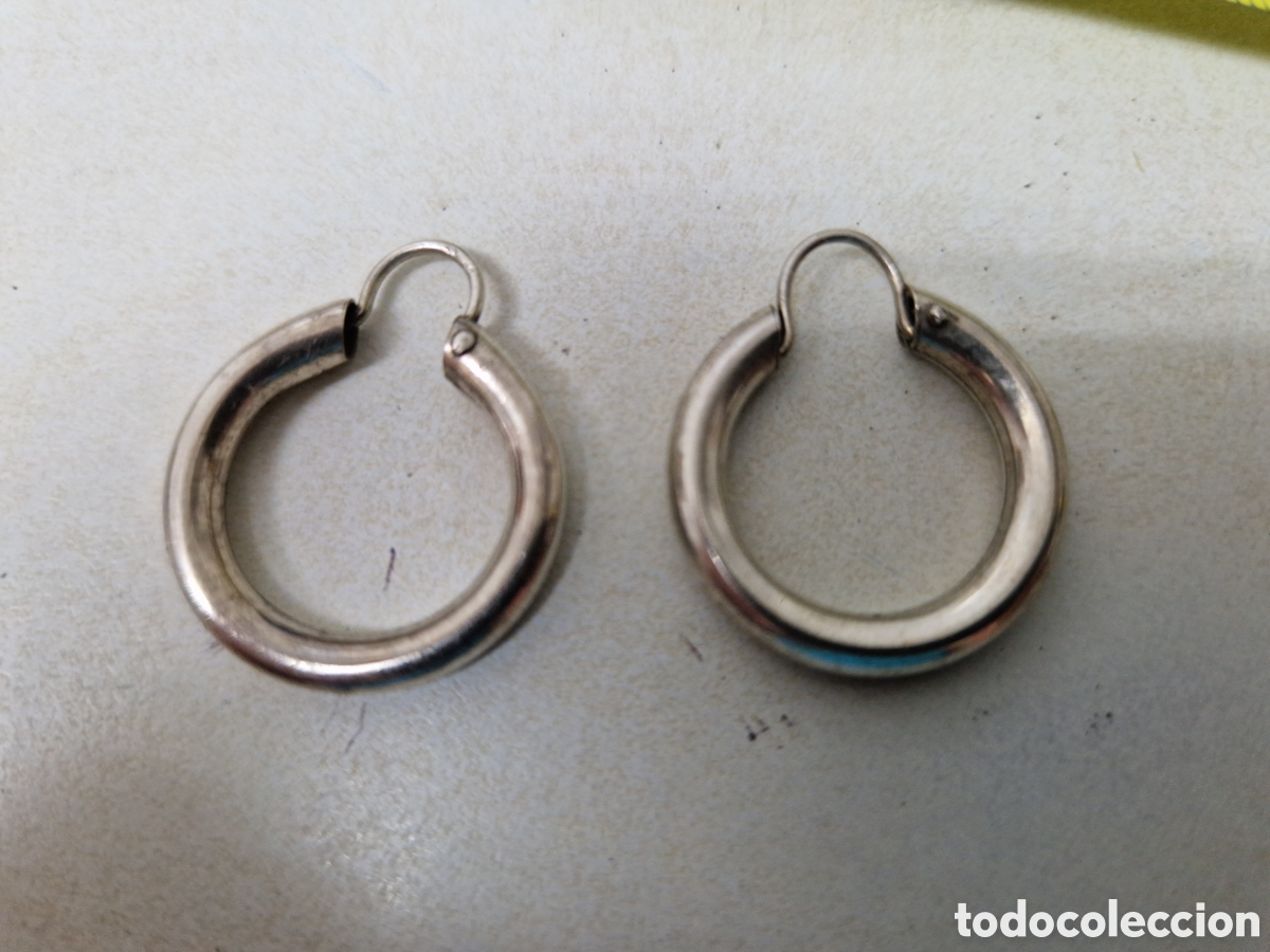 Joyeria: PENDIENTES DE PLATA DE LEY CONTRASTES - Foto 1
