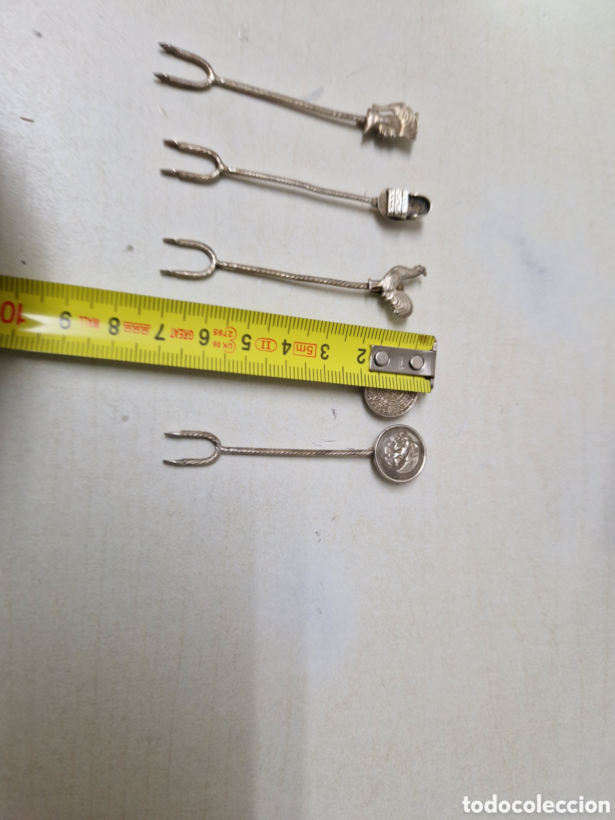 Joyeria: 5 PINCHOS PERUANOS DE PLATA DE LEY - Foto 3