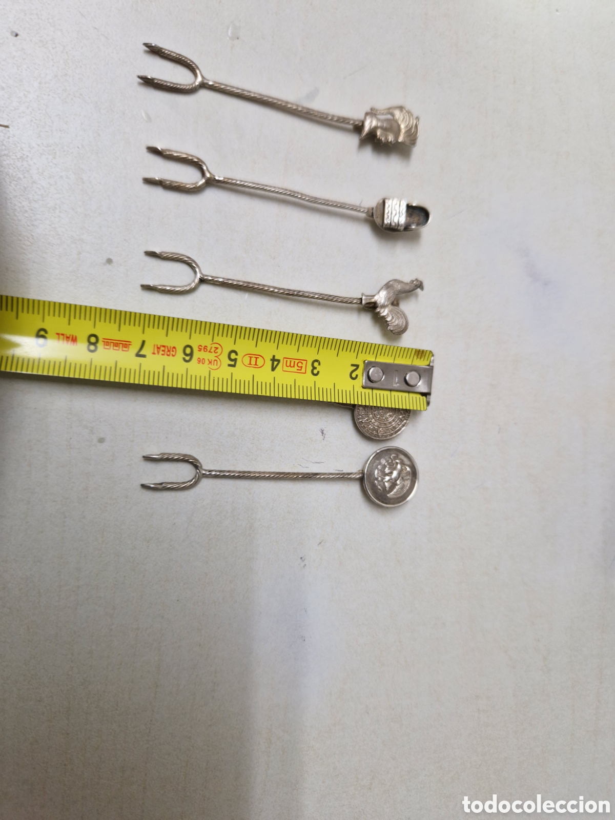Joyeria: 5 PINCHOS PERUANOS DE PLATA DE LEY - Foto 4