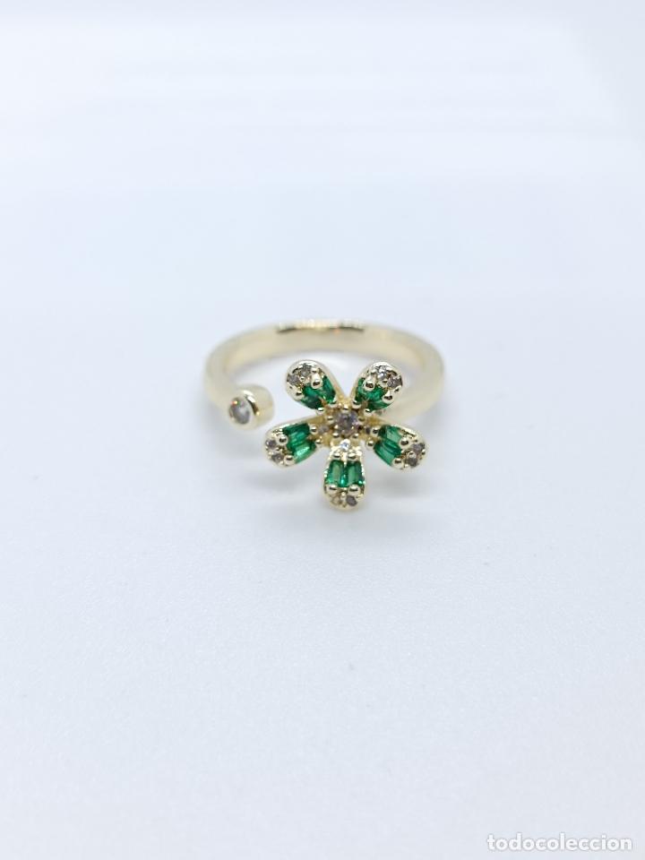 Joyeria: Elegante anillo en oro amarillo con esmeraldas - Foto 5