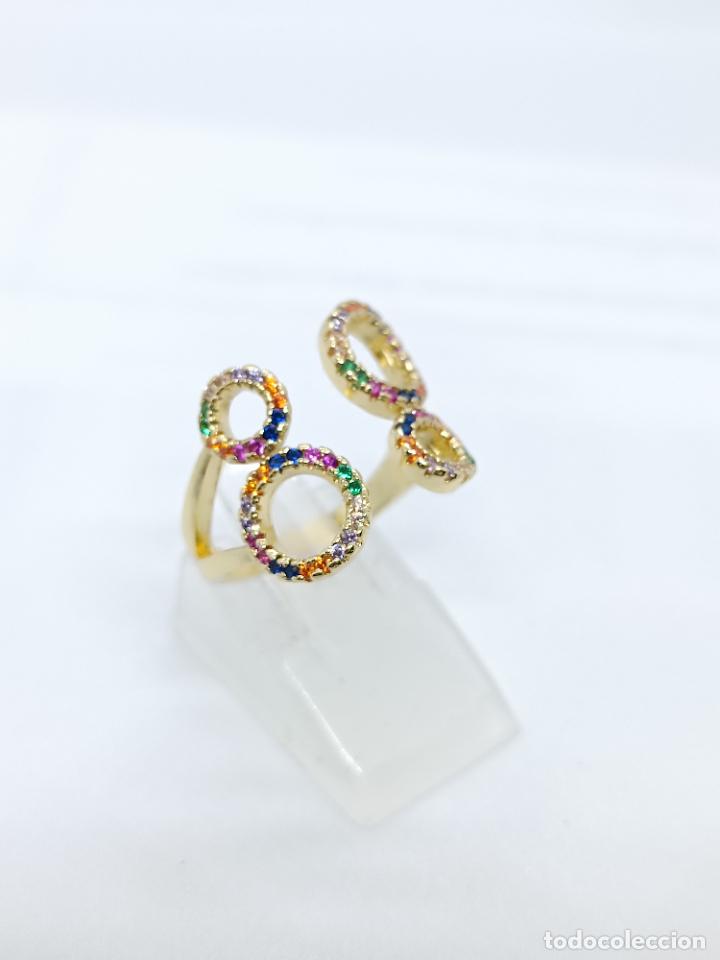 Joyeria: Sofisticado anillo en oro amarillo con turmalinas - Foto 2