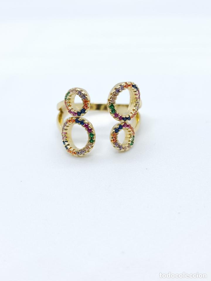 Joyeria: Sofisticado anillo en oro amarillo con turmalinas - Foto 5