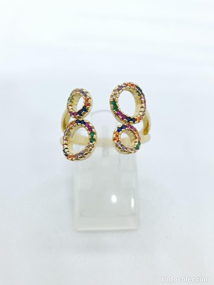 Joyeria: Sofisticado anillo en oro amarillo con turmalinas - Foto 1