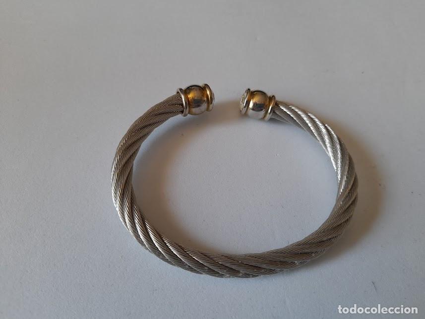Joyeria: Brazalete tipo Fred cable acero y circonita. - Foto 3