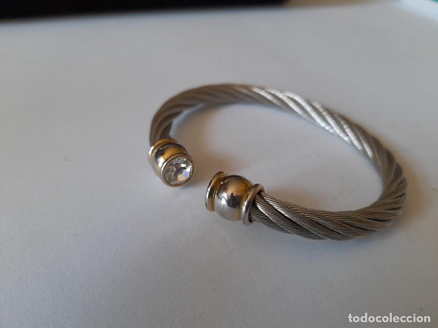 Joyeria: Brazalete tipo Fred cable acero y circonita. - Foto 4