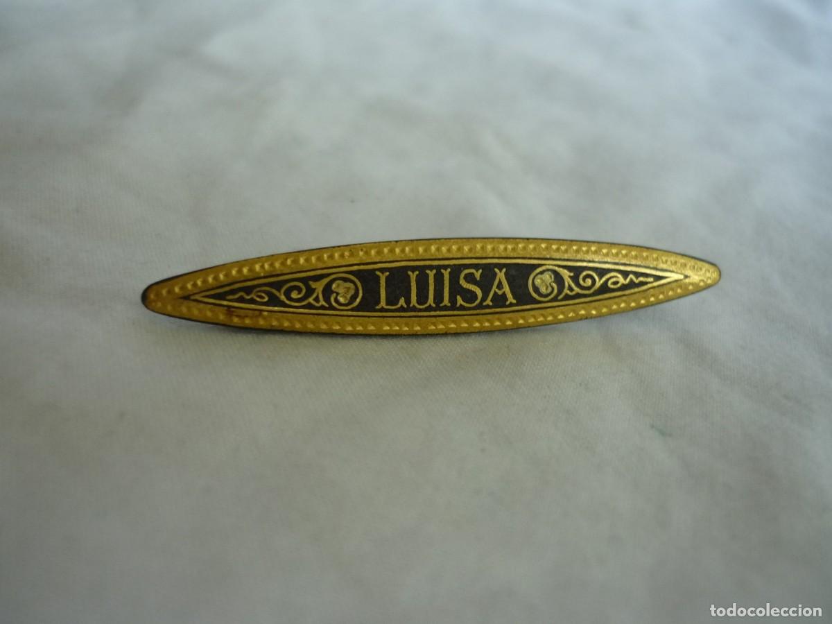 Joyeria: Broche damasquinado nombre Luisa - Foto 2
