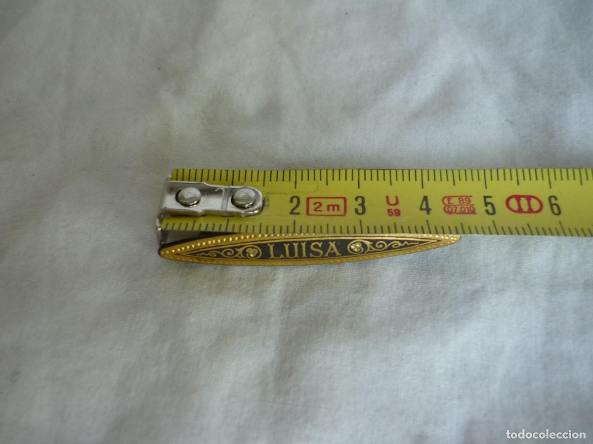Joyeria: Broche damasquinado nombre Luisa - Foto 4