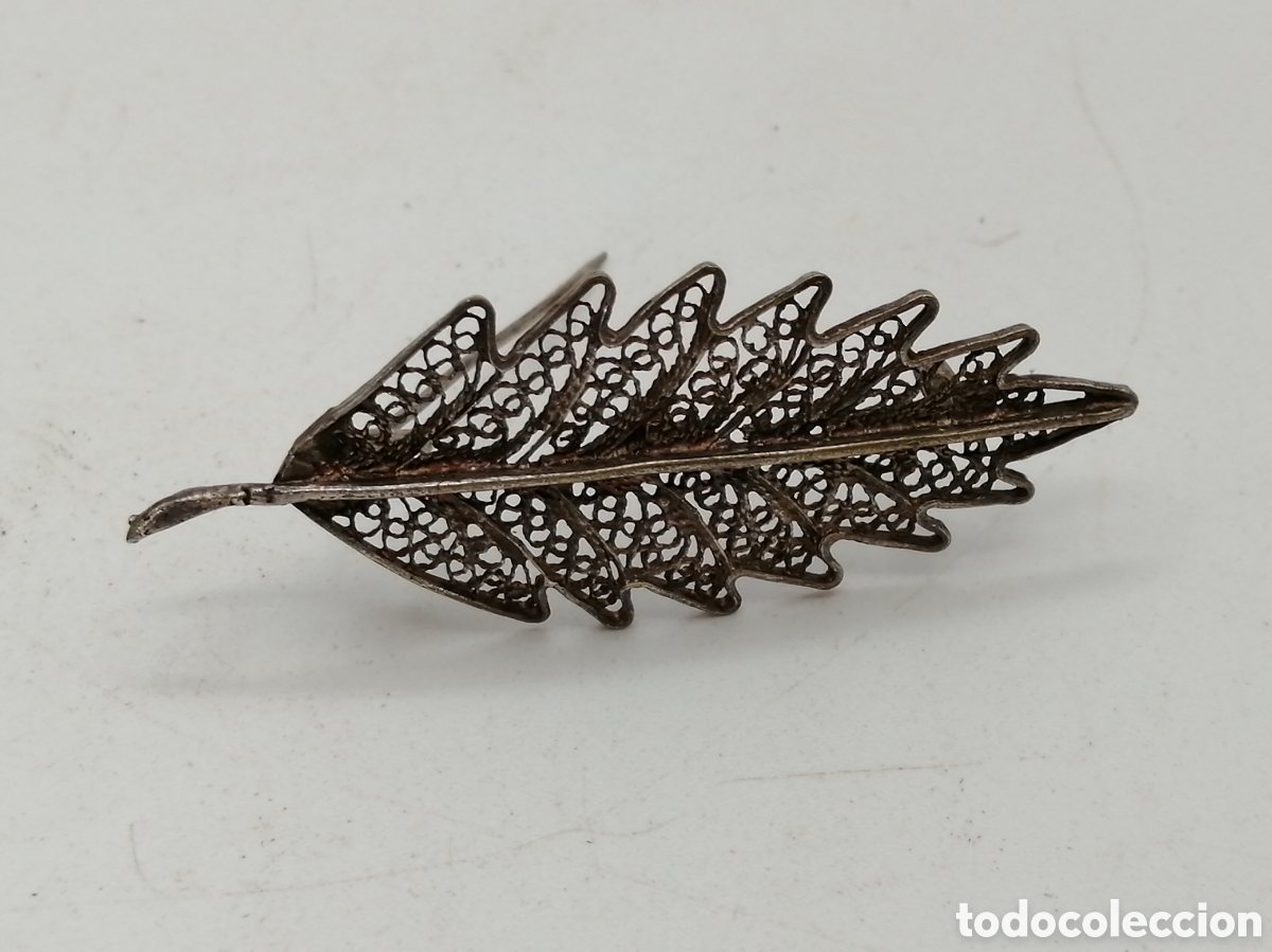 Joyeria: Broche filigrana metal plateado - Foto 2