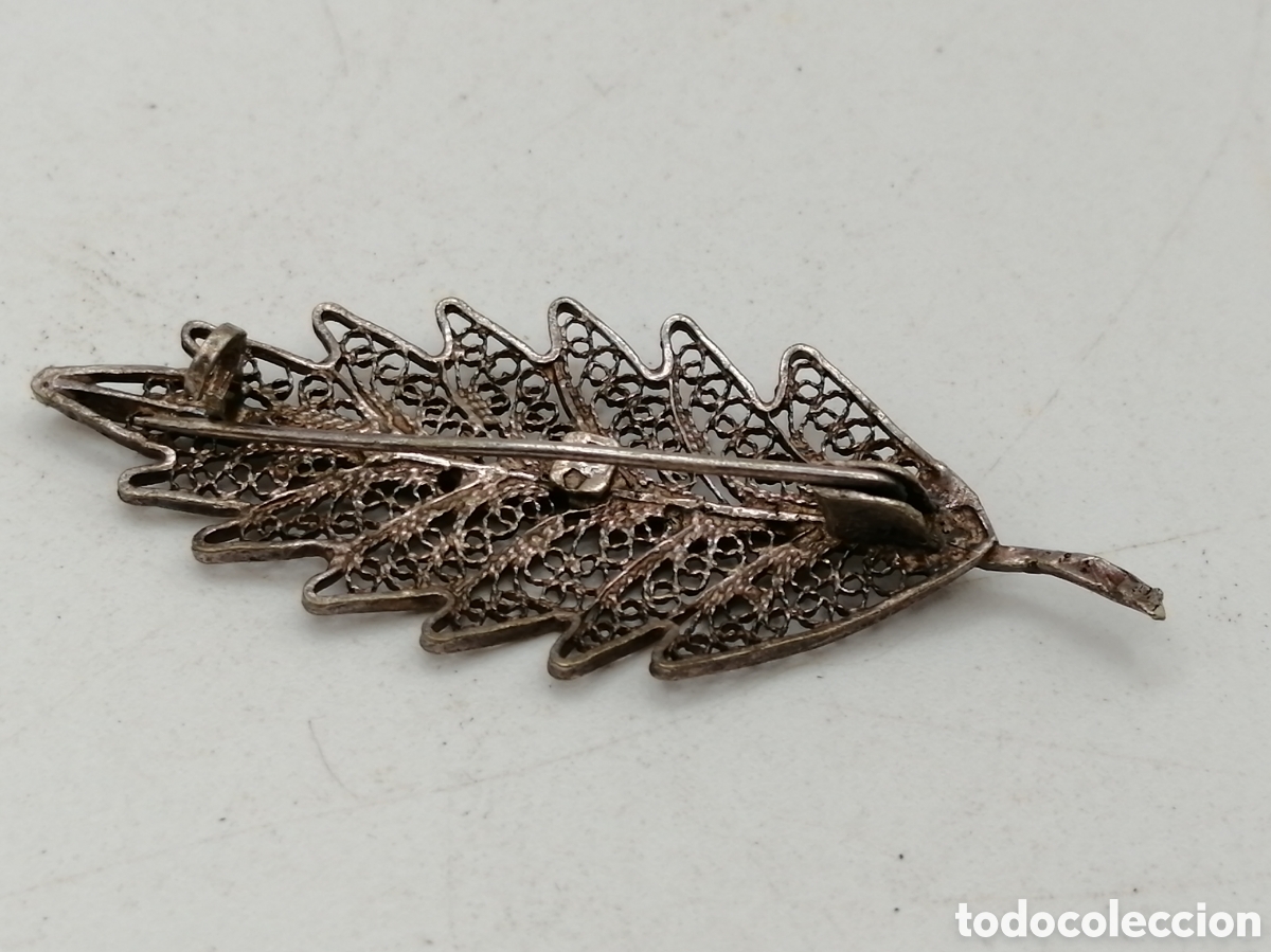 Joyeria: Broche filigrana metal plateado - Foto 3