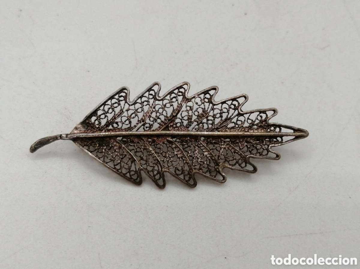 Joyeria: Broche filigrana metal plateado - Foto 1