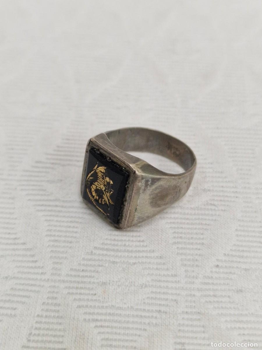 Joyeria: ANILLO DE PLATA CON PIERDA ONIX GRABADA - Foto 3